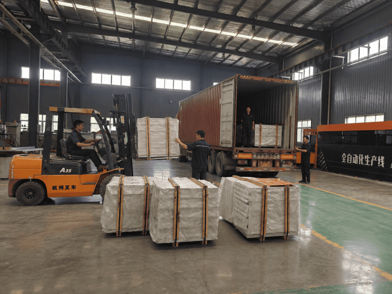 Export packaging and QA inspection of strut channel fittings for seaworthy shipping