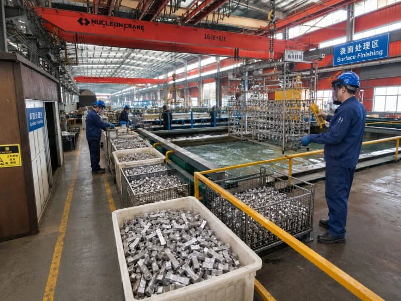 Surface treatment and galvanizing process on steel strut channel components